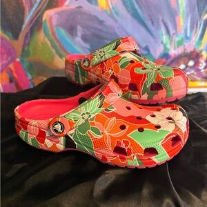 CROCS Floral Clogs